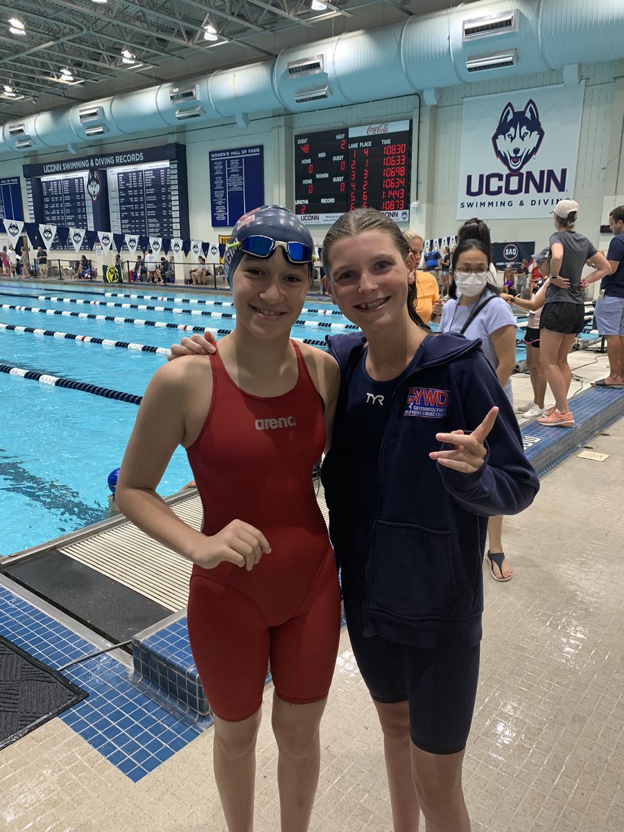 GYWDolphins's tweet photo. Night 2 @connecticutswim Long Course Age Group Champs gets off with a bang with two “A” Finalists in 11-12 100M Back. @kateboutry takes her third gold 🥇and @daniella.mancini is sixth! #GoDolphins, @ywcagreenwich ! https://t.co/PjuQeOUlsV