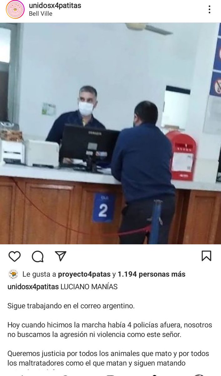 floryluismi77's tweet photo. Hay que hacer viral la cara de este reverendo HDP!!
Asesino LUCIANO MANIAS empleado de @CorreoOficialSA
@LaPlataMLP 
@protegealanimal 
@MovemosalMundo 
@SalvandoPatitas https://t.co/M7QS3ai1DZ