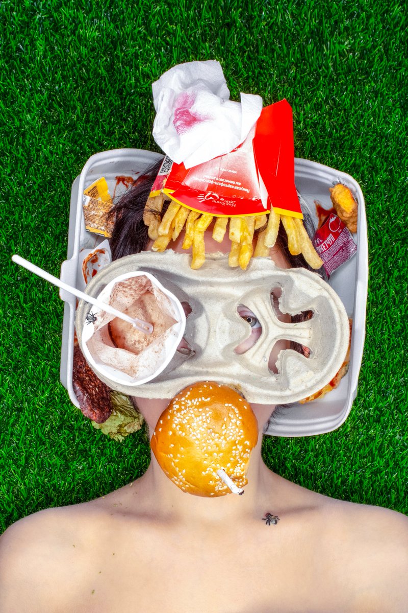 I just listed my work "BREAKFAST ON THE CARPET" for sale on <a href="/tryShowtime/">Showtime is now @Showtime_xyz</a> 
 A scene from the everyday life of a consumer  in a big city.  
This work is from the  project "DUMMY DANDY"(Extreme self-portrait).
#NFTCommunity #NFT #NFTCollection #NFTartist 
showtime.xyz/t/polygon/0x8a…