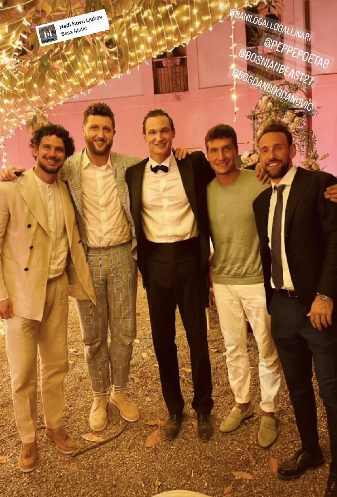 BasketNews on X: The Balkan duo Jusuf Nurkic & Bogdan Bogdanovic has  pulled up for Danilo Gallinari's wedding 🤝 📸 @bosnianbeast27   / X