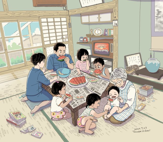 昭和レトロのtwitterイラスト作品