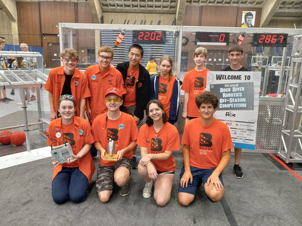 We did it! BEAST WINS! BEAST WINS! Thanks, <a href="/RockRiverOC/">R2OC</a>! Catch us tomorrow at the  Mukwonago Robotics Off-season Competition. 😊
