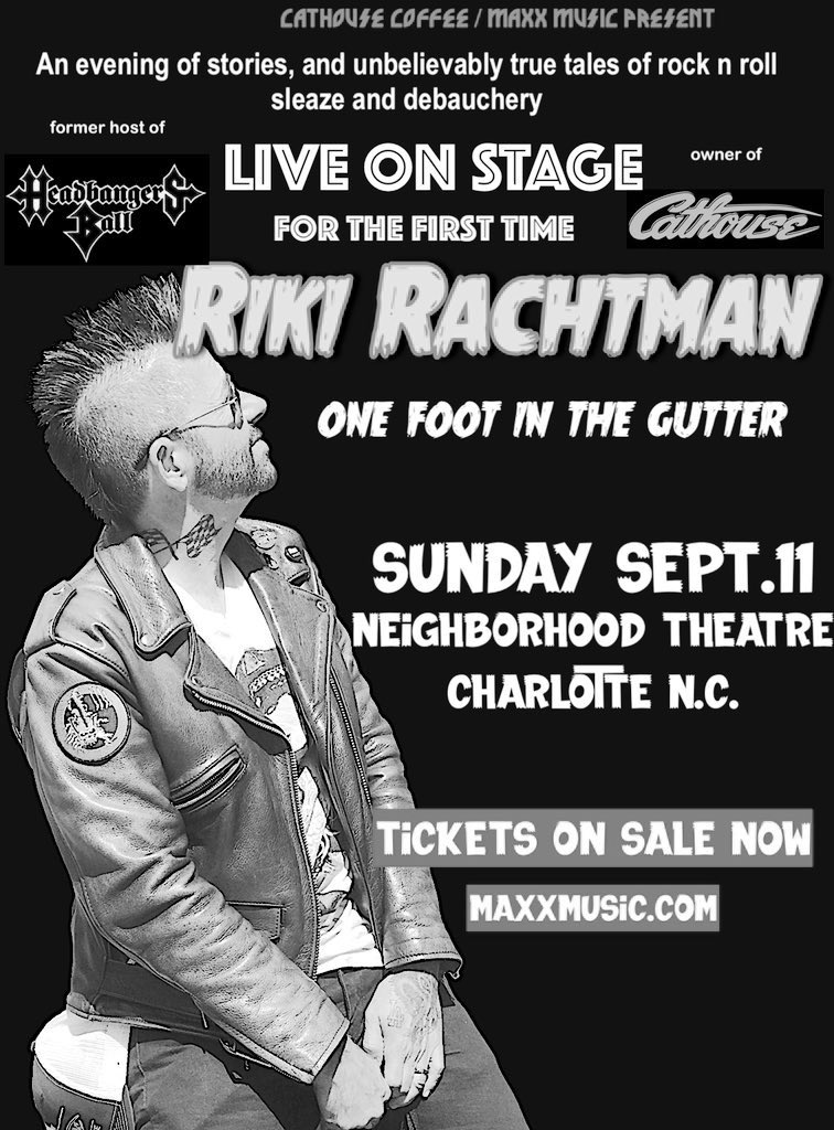 RikiRachtman's tweet photo. When I started putting together my first speaking show I asked @CoreyTaylorRock for advice &amp; he was there. I really appreciate that. Still not sure if putting my finger into my eye was good advice though https://t.co/Lo9jgVtr1r