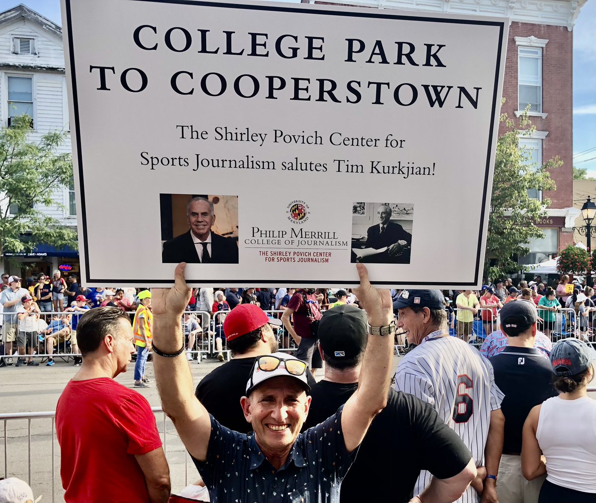 UMDsportsprof's tweet photo. Main Street, Cooperstown. #paradeoflegends @Kurkjian_ESPN @baseballhall @PovichCenter @merrillcollege https://t.co/oVjSIrGjAB