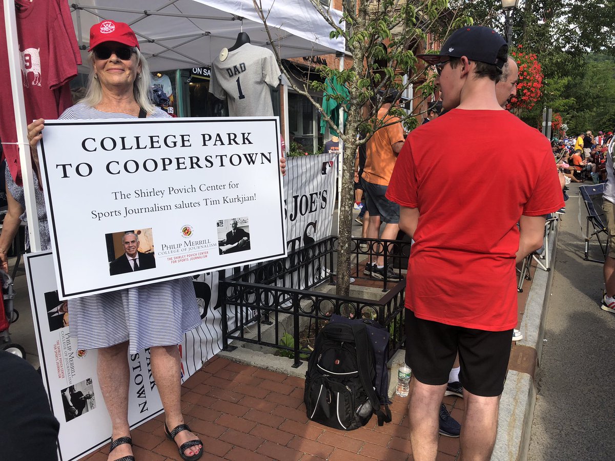 UMDsportsprof's tweet photo. Main Street, Cooperstown. #paradeoflegends @Kurkjian_ESPN @baseballhall @PovichCenter @merrillcollege https://t.co/oVjSIrGjAB
