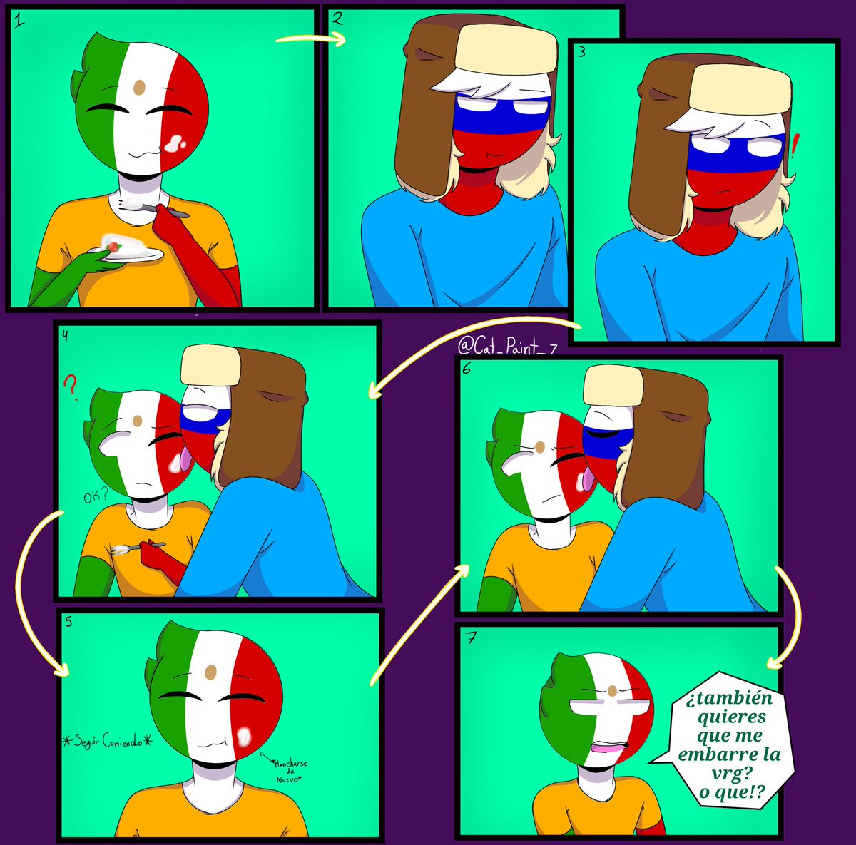 CatPaint3's tweet photo. #CountryHumans #rusmex #uwu mini meme
En una mini fiesta de ONU  UwU https://t.co/bqouuffB3K