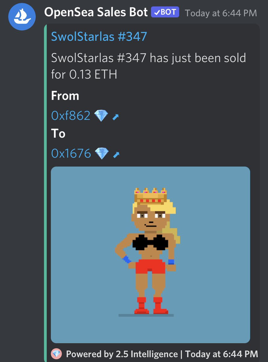 _TrueVoodoo's tweet photo. And we have our first #swolstarla flip for a nice 4x+ profit! #eth
@PotluckProtocol 
@FantomPunks https://t.co/YjuQCqE7XN