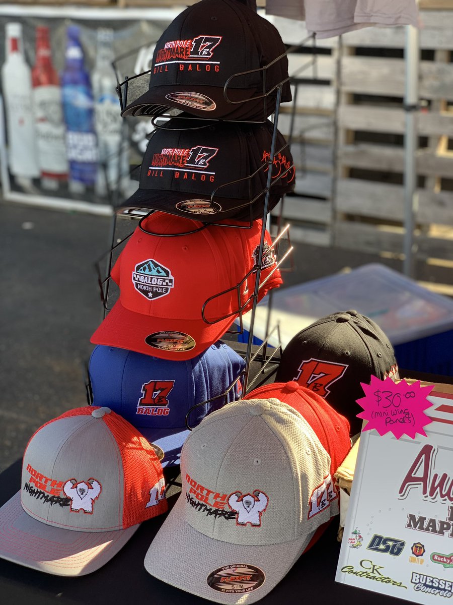 billbalogracing's tweet photo. North Pole Nightmare merchandise is available behind the grandstands (next to the Tiki Bar 🏖) at @LOSspeedway! #FloAllStars https://t.co/6rzl4OhzDU