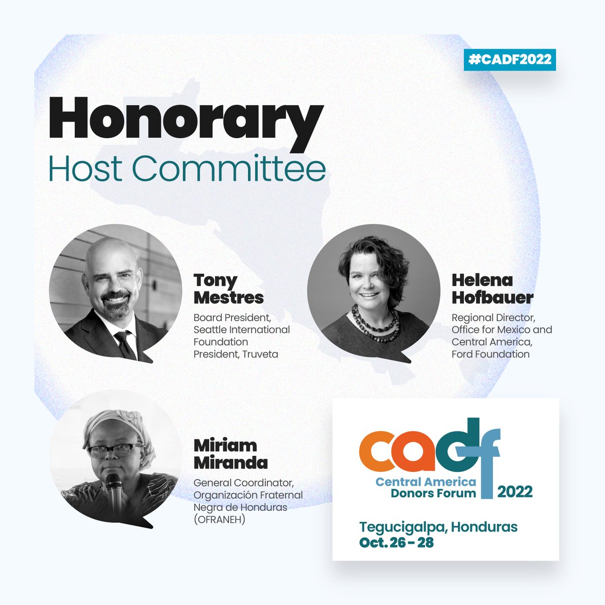 SeaIF's tweet image. Un grupo de lideresas y líderes comprometidos con Centroamérica aportan su prestigio, experiencia y orientación al Foro Centroamericano de Donantes #CADF2022.
Conóceles aquí: 👉🏼bit.ly/CADFComiteAnfi…
CADF2022: bit.ly/ConoceCADF2022