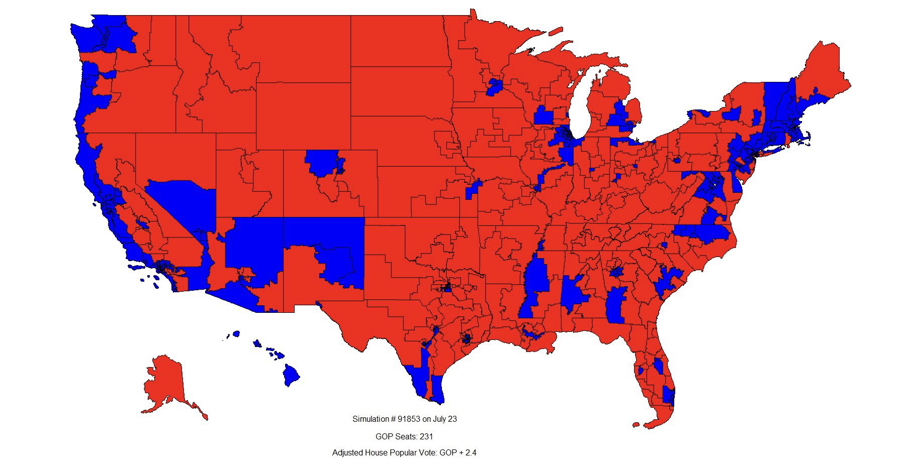 Decision Desk HQ on Twitter "DDHQ's 2022 House Forecast "Example