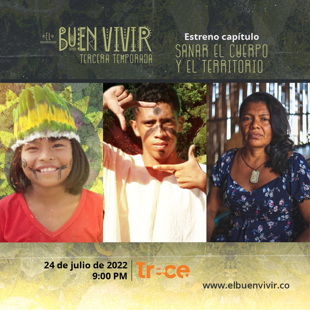 concipmpc's tweet photo. 📺 | Estreno capítulo: "Sanar el cuerpo y el territorio"
Domingo 24 de julio, 9:00 pm por @canaltrececo.
Este capítulo se acerca a las concepciones y prácticas indígenas de la salud de los pueblos #Yukpa #Andoke y #Zenú @MPCindigena @ONIC_Colombia @OPIAC_Amazonia @GobiernoMayor https://t.co/Nl9PChgDfF