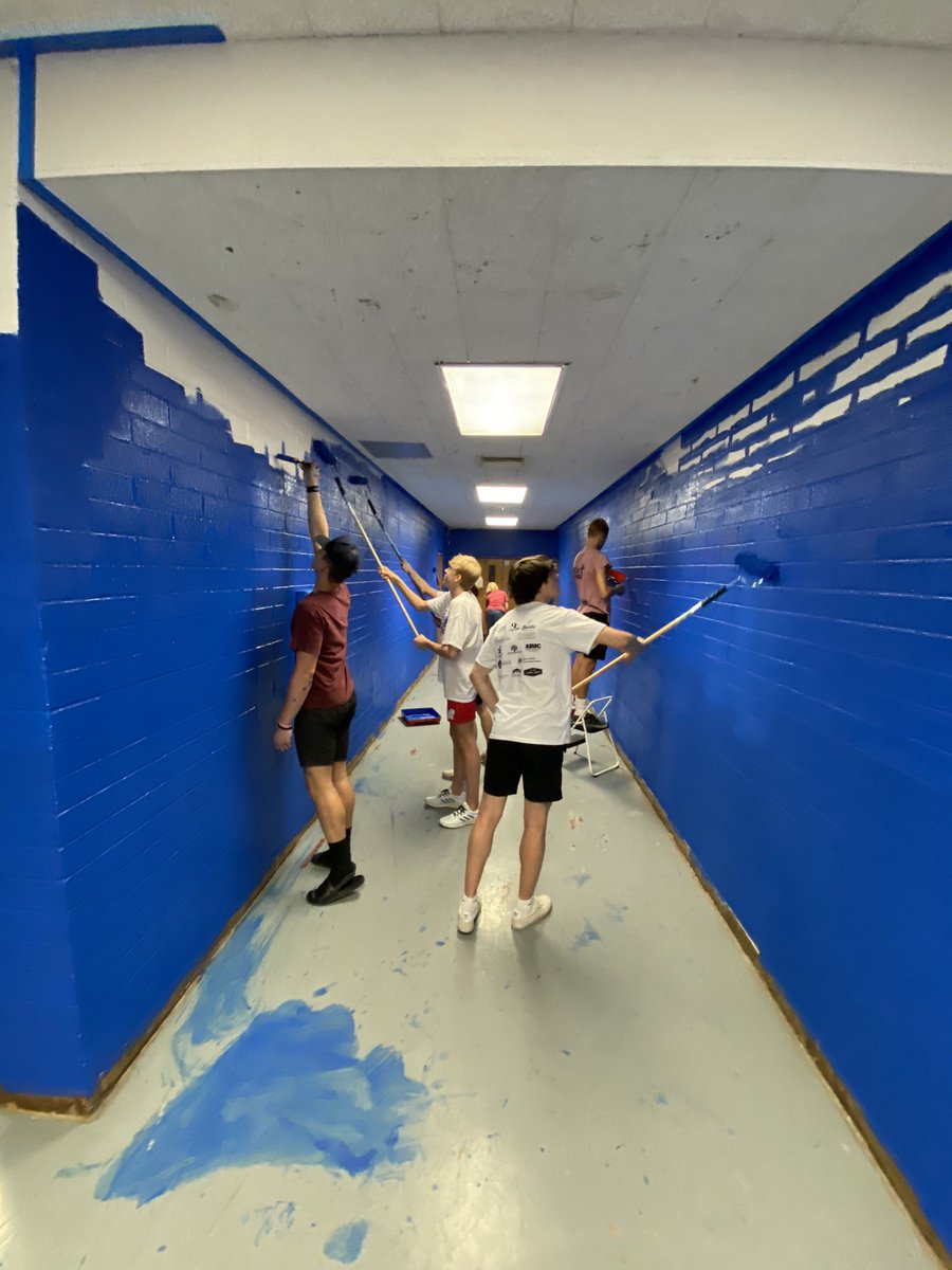 Andy Johnson (@coachajohnson) on Twitter photo Great Day with our Players, Boosters, Players Parents, & Mesa Mountian View Community Members doing a community school service project of painting our Athletic Hallways & Floors‼️ <a href="/mvt_boysbball/">Mountain View Boys Basketball</a> <a href="/MV_Toros/">Mountain View Toros</a> Great Day with our Players, Boosters, Players Parents, & Mesa Mountian View Community Members doing a community school service project of painting our Athletic Hallways & Floors‼️ <a href="/mvt_boysbball/">Mountain View Boys Basketball</a> <a href="/MV_Toros/">Mountain View Toros</a>