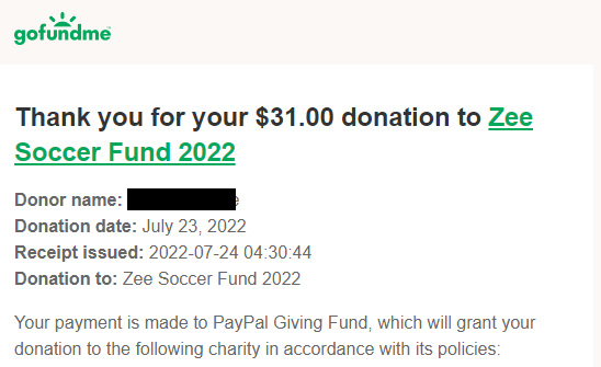 sing_electric's tweet photo. In honor of the #cf97 win, @fherbers9393 hustle off the bench, and @JulianGressel's #VWFC debut, donated the points we got + 1 for Vancouver's goal to #zeesoccerfund for @zeesoccerpod. https://t.co/8woJsUVk3p
