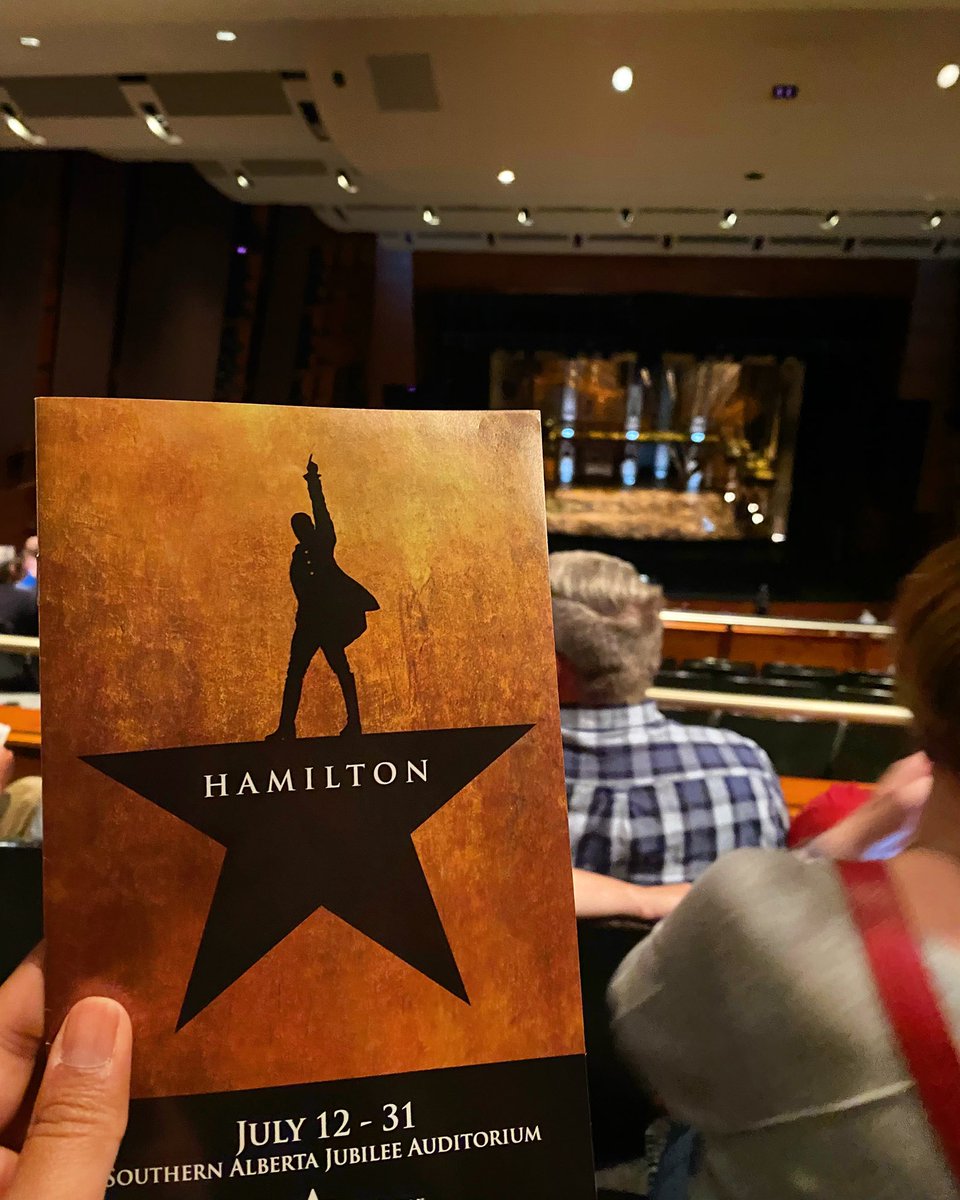 niklocks's tweet photo. Stoked I got to be in the room where it happens. 👏🏽��

#Hamilton #YYC #BroadwayAcrossCanada https://t.co/oMCwYeupjR