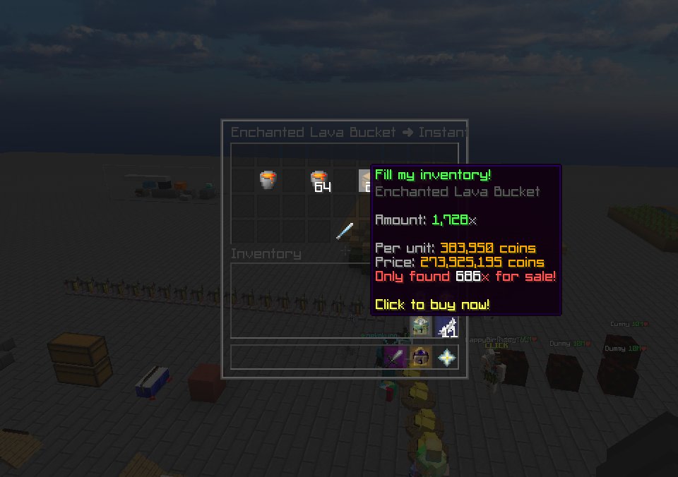 irukq on Twitter "Enchanted Lava Bucketのfill my inventoryだけバグってるのか