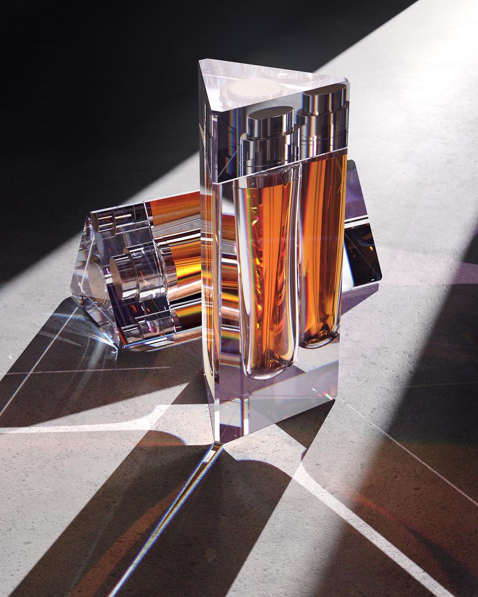WGibbonsDesign's tweet image. I designed this prismatic perfume bottle. Sharing it here because I never learned how to use Twitter. #render #cgi #keyshot