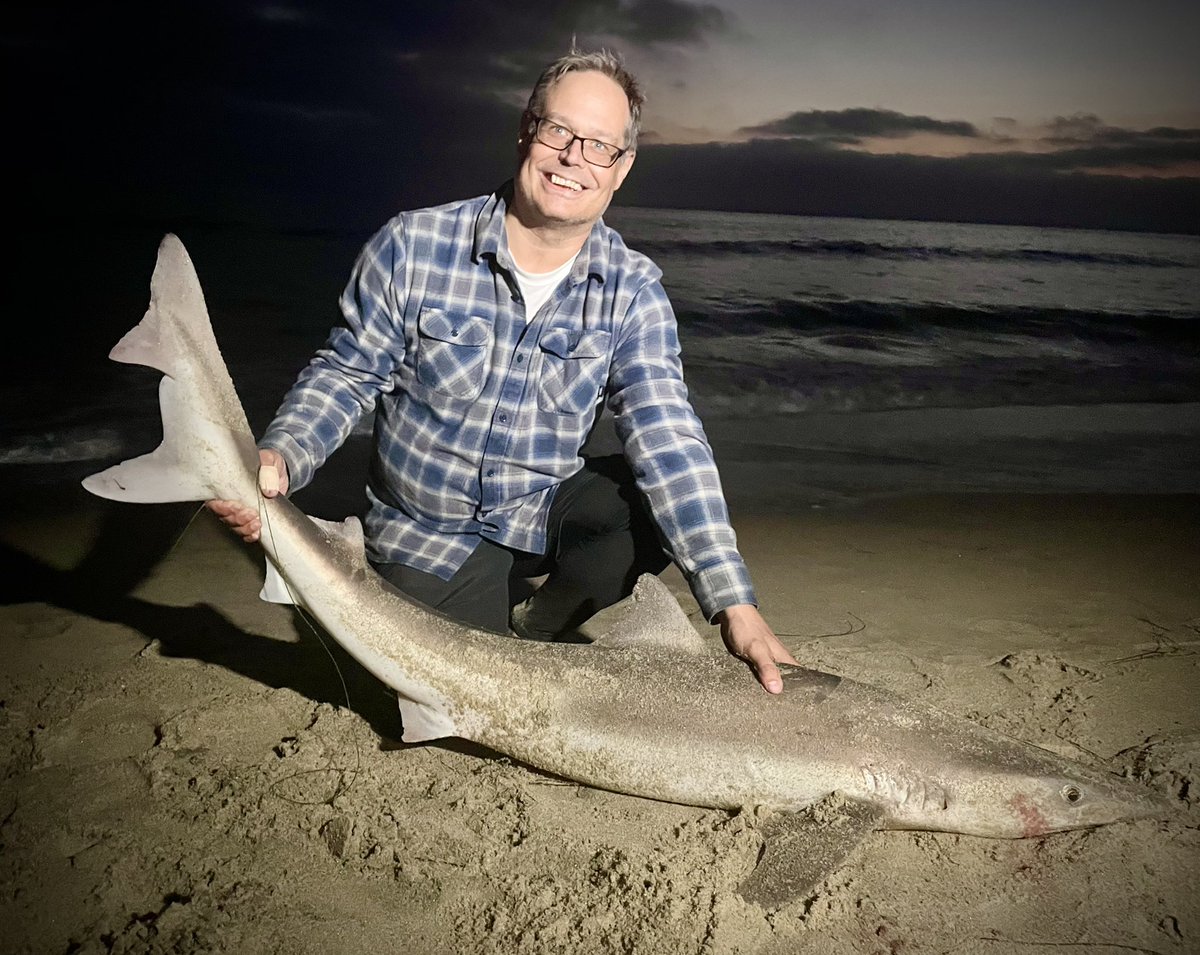 ThePerchJerker's tweet photo. Halfway through tonight’s charter and our good friend Mark is already catching and releasing sharks 🦈 Book a trip at https://t.co/X6GEaHP1jf if you want to catch some sharks with Tyler and I 💪🏼 https://t.co/Ss5Yc9LrMV
