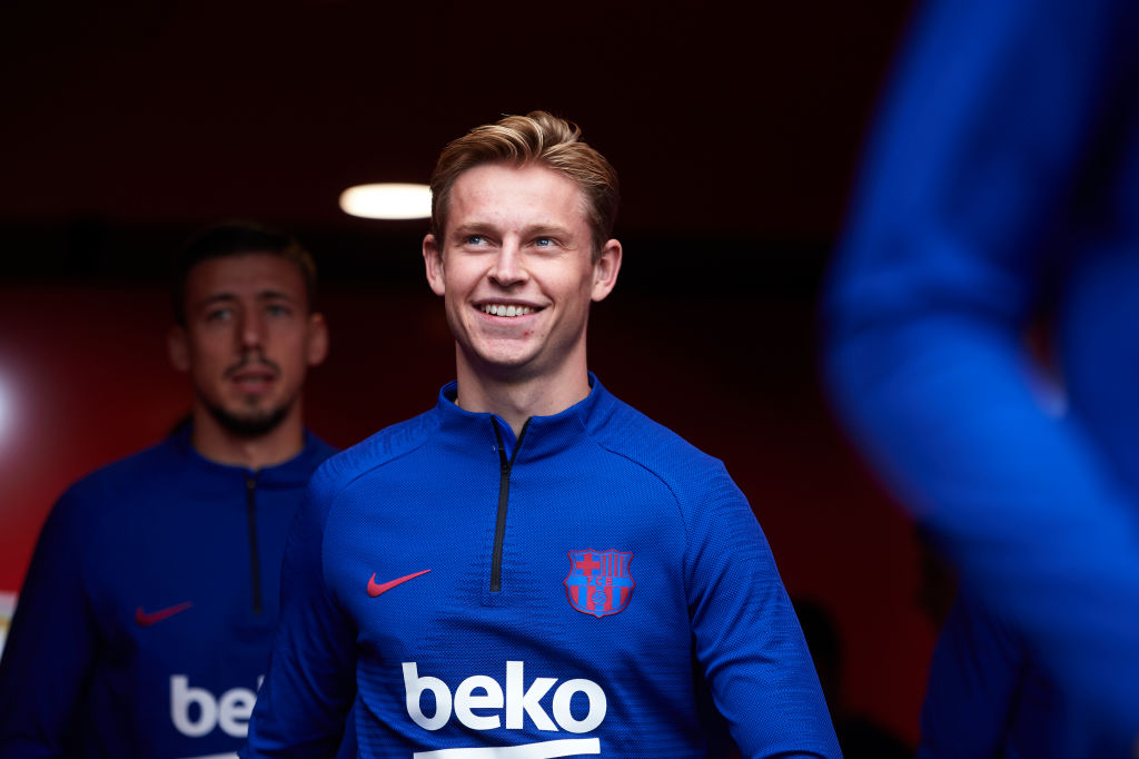 Joan Laporta tells <a href="/carodelas/">Caro De Las Salas</a>: "Frenkie de Jong is our player, we really like him. We received some offers for Frenkie but we didn't accept as of now, as we want to talk with him and know exactly what he wants" 🚨🇳🇱 #FCB 

"We need to clarify some aspects of his situation". #MUFC