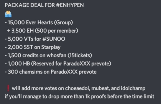 aub_pjsong's tweet image. ⚠️ BIG PACKAGE DEAL FOR #ENHYPEN

🎯1k proofs of streaming both Future Perfect MV and ParadoXXX Invasion MV 
🎯DO NOT crop and drop it together with the tags
🎯Following @lheescarlet is OPTIONAL

⏰ 7PM KST - MASS STREAM NOW!