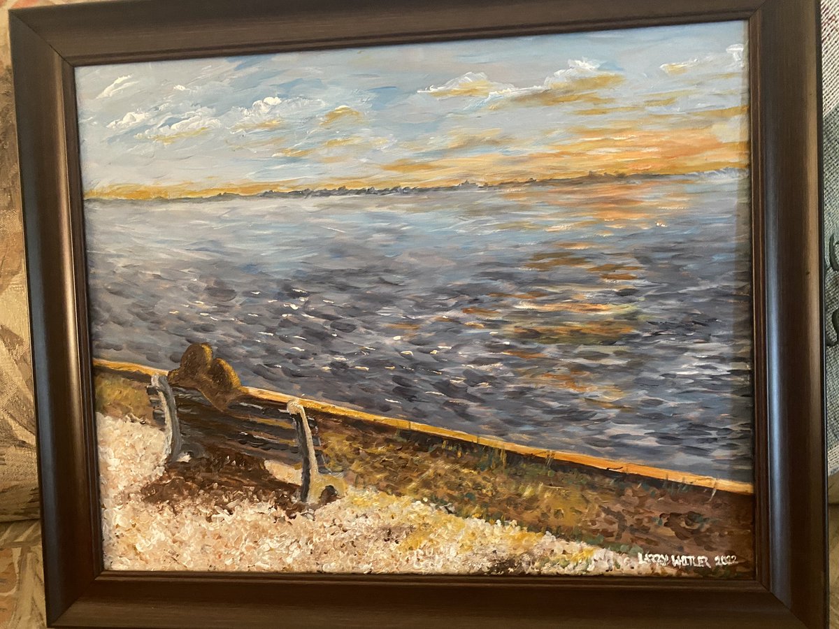 LarryWhitler's tweet photo. Had a great 3 days painting landscapes “en plein air” on Long Beach Island, New Jersey. Each painting is acrylic on 16x20 inch stretched canvas. We found frames for the paintings in Orlando. #longbeachisland #longbeachislandnj #lbi #lbifoundation #lbif #longbeachislandnewjersey https://t.co/YA7tF8zAbb