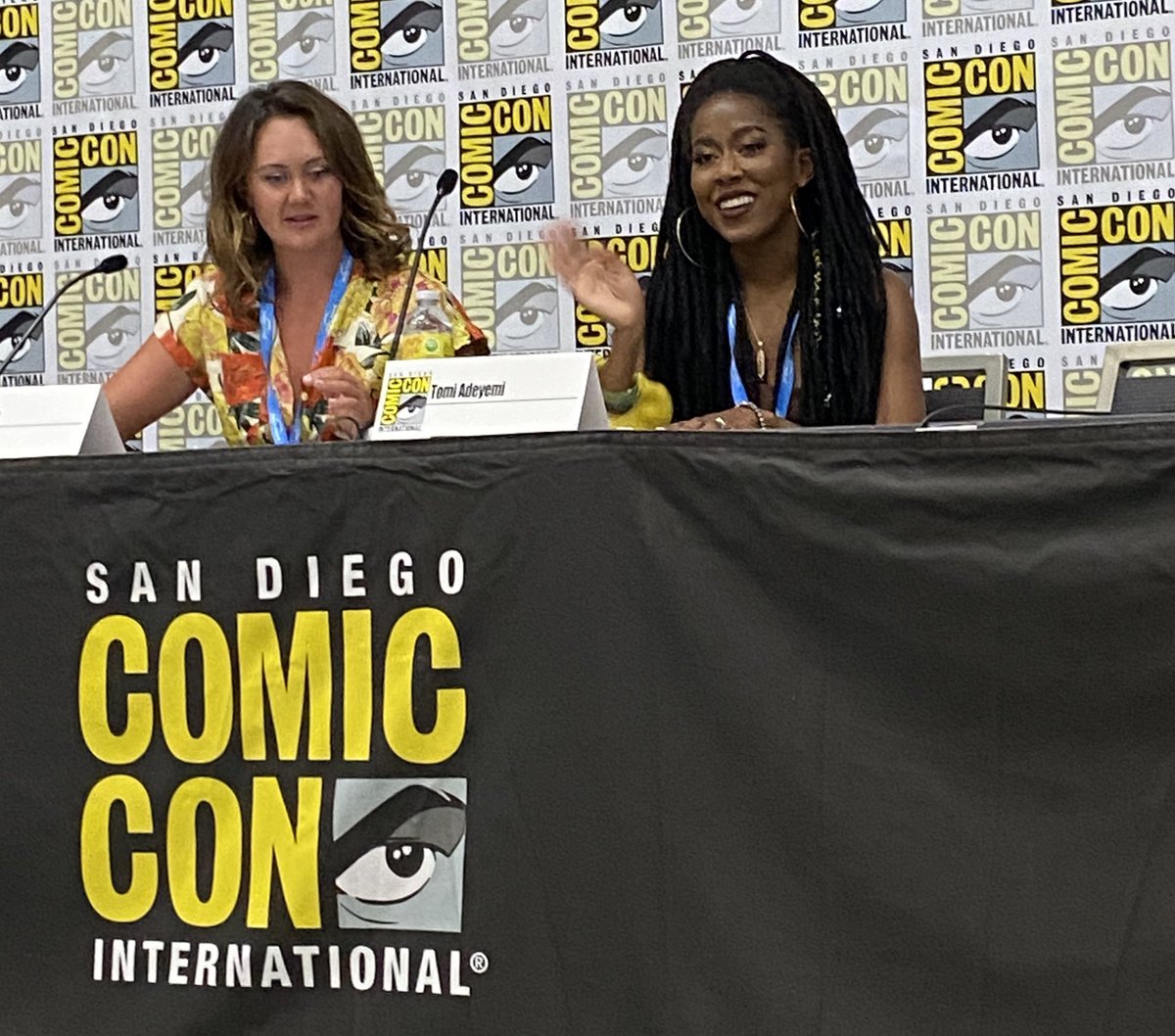 doryvu's tweet photo. So inspired by this queen! 👑@tomi_adeyemi @ #SDCC https://t.co/2QzLIVgmwe