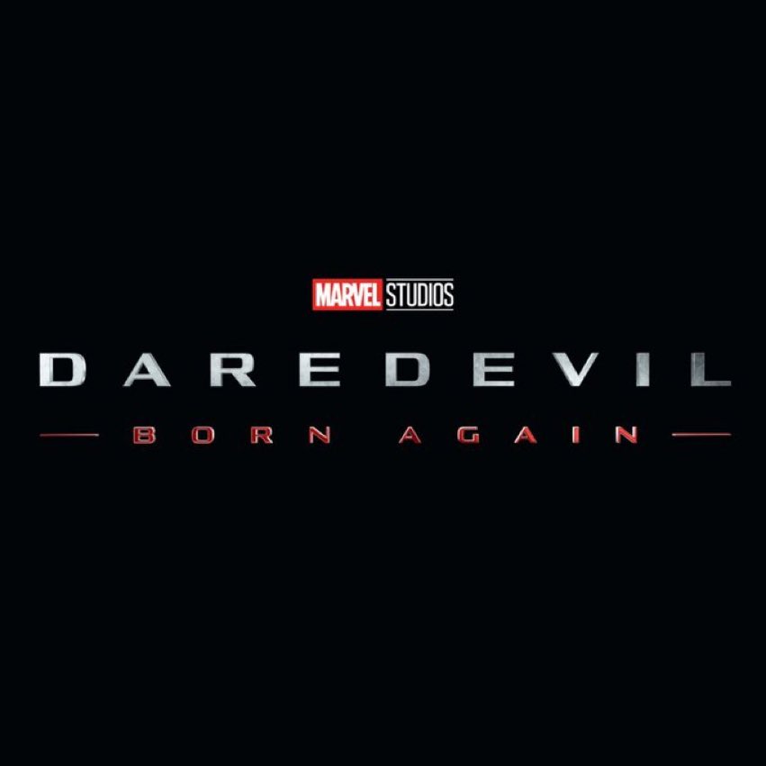 The official logo for ‘DAREDEVIL: BORN AGAIN’.

The 18-episode series stars Charlie Cox and Vincent D’Onofrio, releasing in Spring 2024. #SDCC