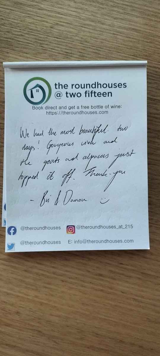 TheRoundhouses's tweet photo. More happy guests https://t.co/1dCwow1Exi