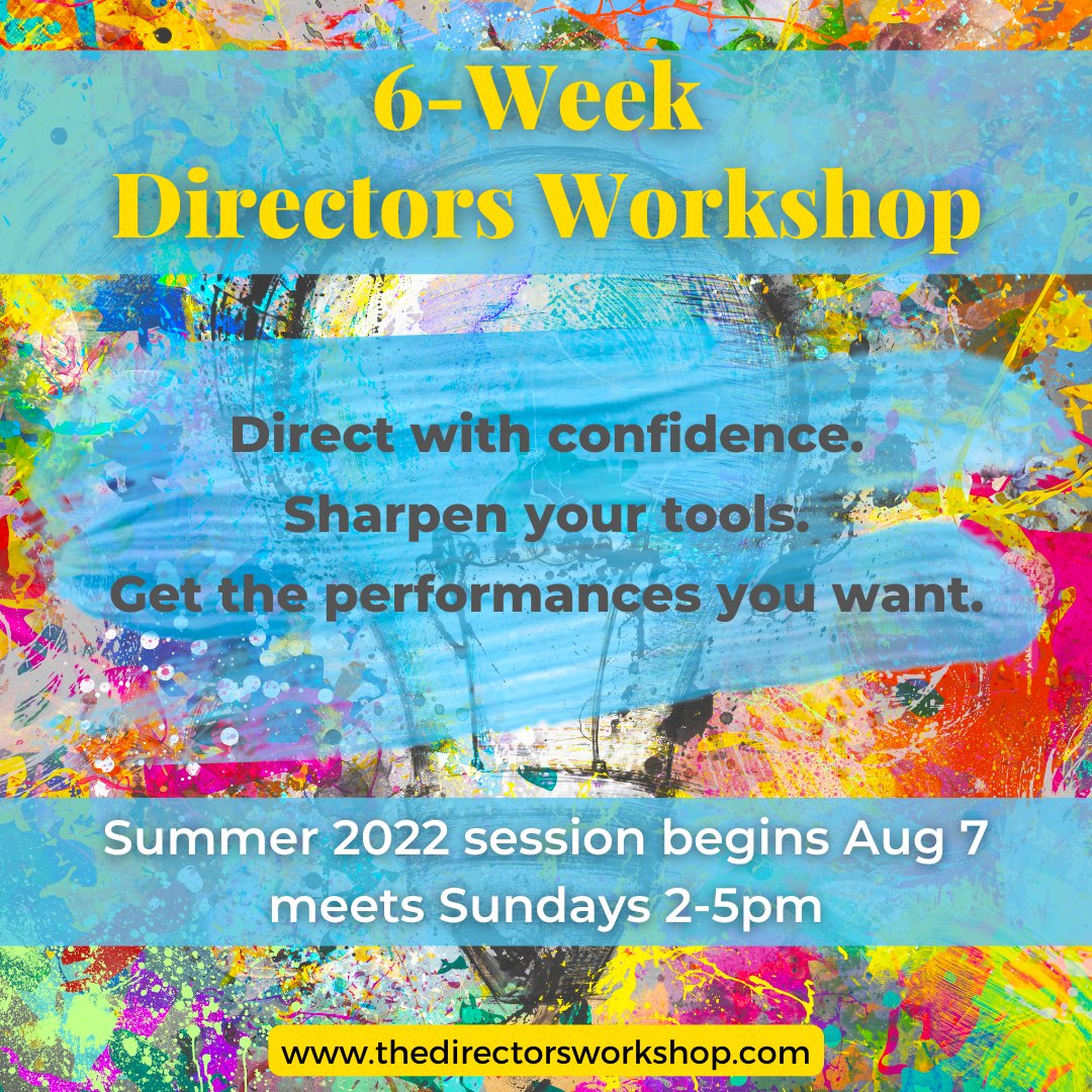 BaileyDirects's tweet image. Looking forward to working with #directors again on the craft, elevating our communication with actors, learning what it means to direct compelling performances, delving more deeply into the director's toolkit. 
Learn more &amp;gt;&amp;gt;&amp;gt; thedirectorsworkshop.com

#directingclass #directing