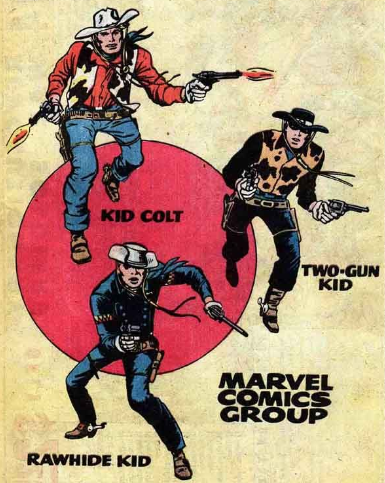 JPRoscoe76's tweet photo. I kind of wish #Marvel would mix in a Marvel Western...kind of along the themes of Cowboys & Aliens, but maybe involving one of Marvel's time-travelling baddies...vs. Kid Colt, Two-Gun Kid, Outlaw Kid, Rawhide Kid, and others...
#MCU #IReadComics #MarvelWestern #BasementRejects https://t.co/ufVPr0REi9
