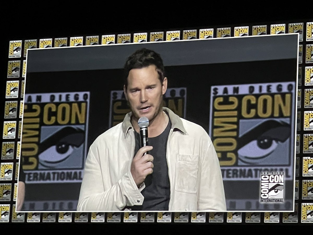 .<a href="/prattprattpratt/">Chris Pratt</a> talking about how emotional seeing the new trailer made him #MarvelSDCC