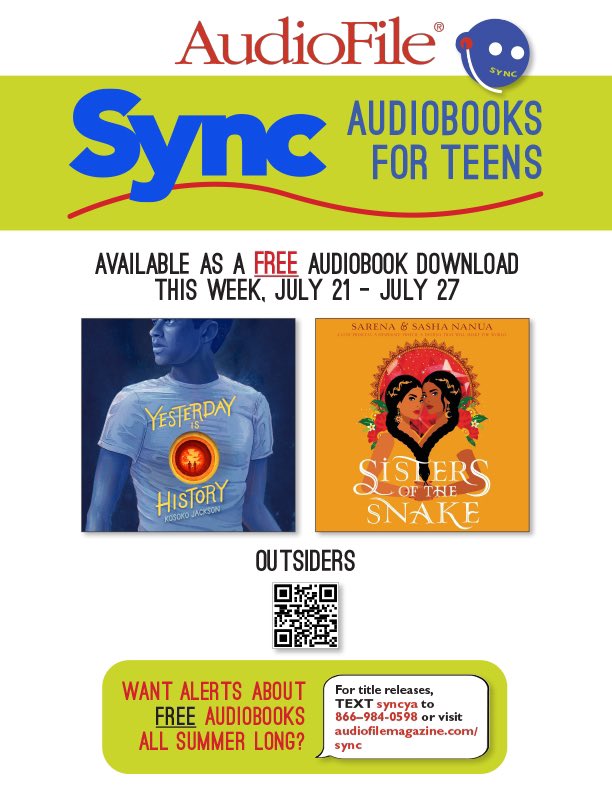 Week 13 of FREE downloads from @audiobookSYNC
brings stories about outsiders. We can all relate to that theme, can’t we? Download the book to find out! #mctcreads