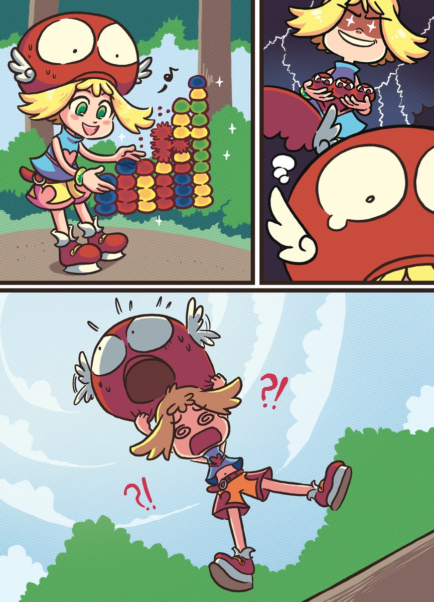 I always wondered what happened to amitie's old hat…….. i don't think it wanted to be popped :'(