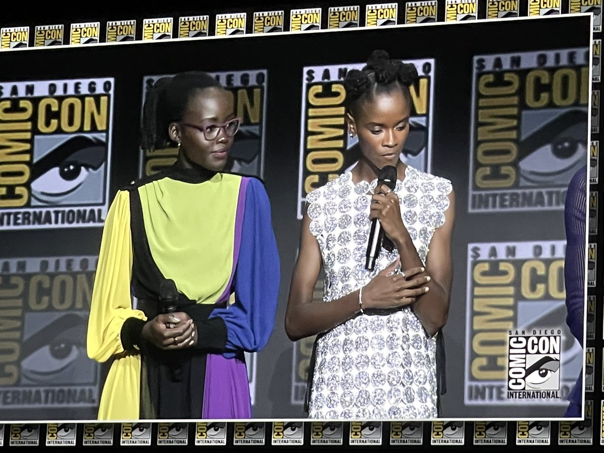 Lupita And Letitia sharing how it feels to be back #MarvelSDCC #sdcc
