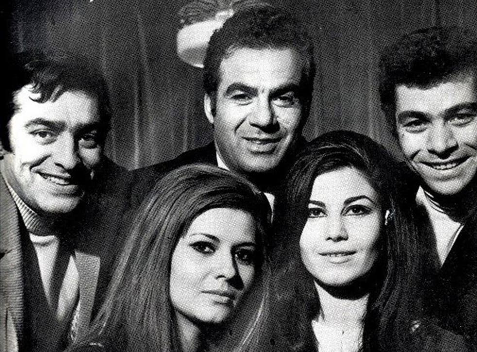 PersiaPhotos's tweet image. The golden age of Iranian cinema. 
#NaserMalekMotiee (centre) in the 1960s with fellow actors (from left) Mohammad-Ali #Fardin, #Pouri #Banayi, #AzarShiva and #BehrouzVossoughi.
