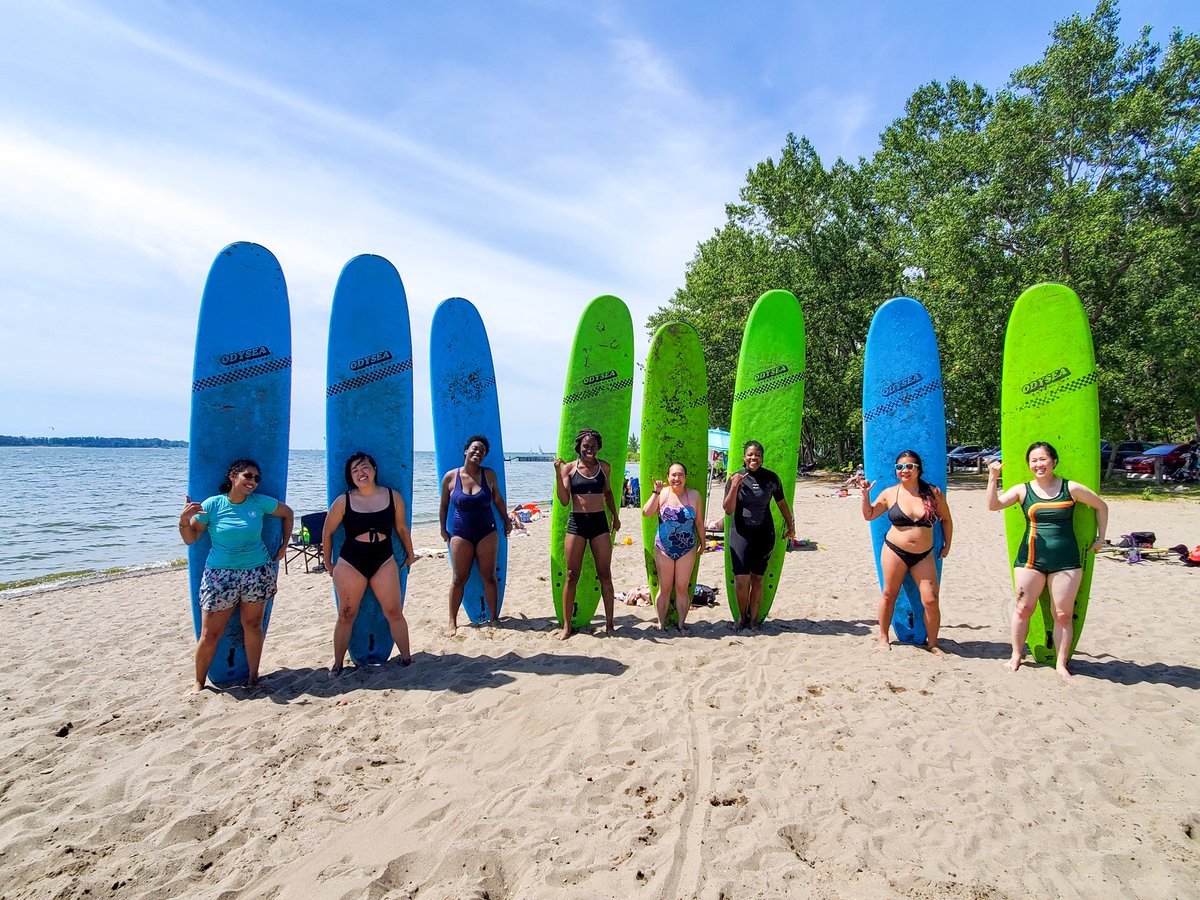 Surf's up Toronto! We've been having an absolute blast now on our 3rd year of the Flat Water Intro to Surf program with <a href="/surfthegreats/">Surf the Greats</a>. 4 sessions down so far for the summer and much more joy to be executed. #surfing #Toronto #surfsup #adventure