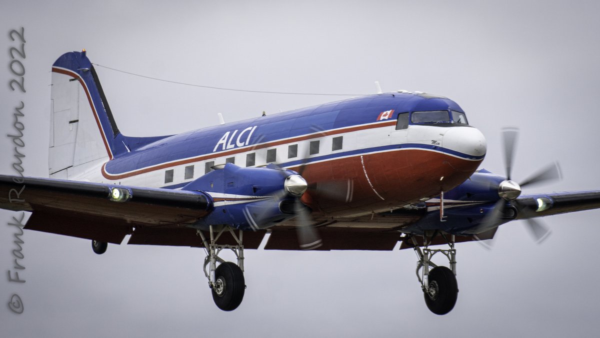 FrankReardon1's tweet photo. Landing in #Iqaluit #Nunavut a 1944 Douglas DC-3 BT-67 #CGEAJ by #ALCI Aviation Ltd Serial# 14675 on JUL.23.2022 #YFBSpotters #DC3T https://t.co/QUnTLp5ps2