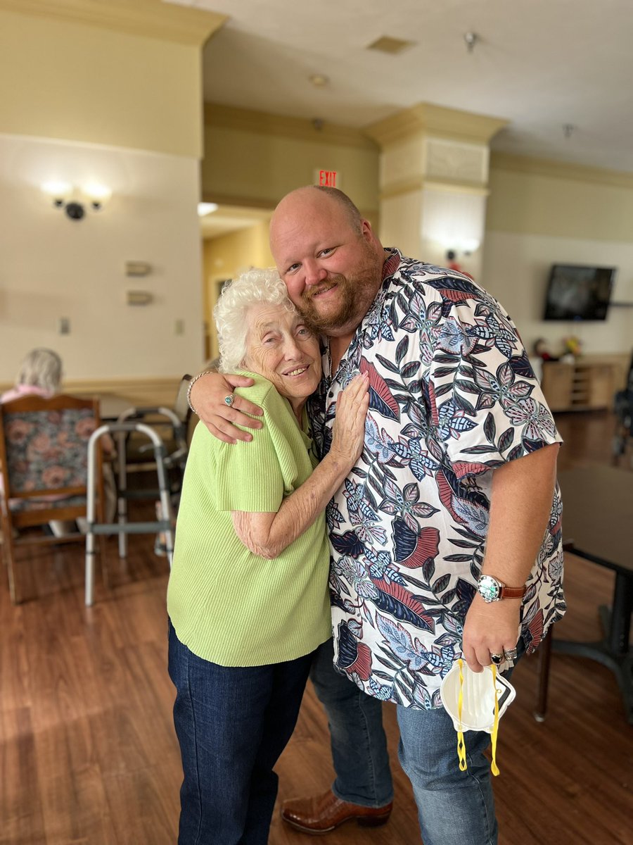 StevenS26897114's tweet photo. I visited my Grandma, who has #dementia. It’s hard 😔. But that sweet, loving demeanor she had growing up wasn’t a grandma front. She didn’t know who I was today yet showed so much love to who she thought was a stranger. We could learn something from someone who’s mind is lost. https://t.co/7WMTLHW9uh