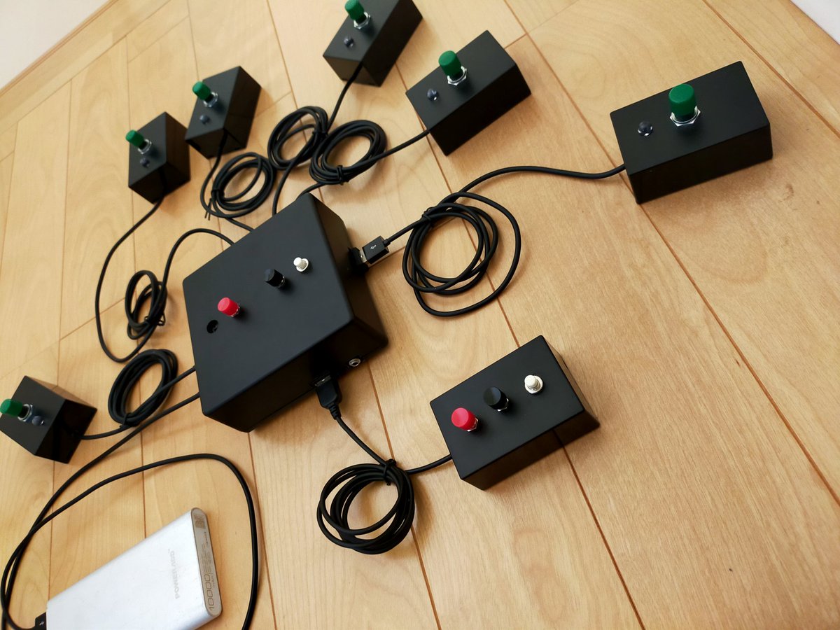 エンチャン機能搭載】早押し機R-CubePPB 6 Dual 赤ボタンセット | APPS
