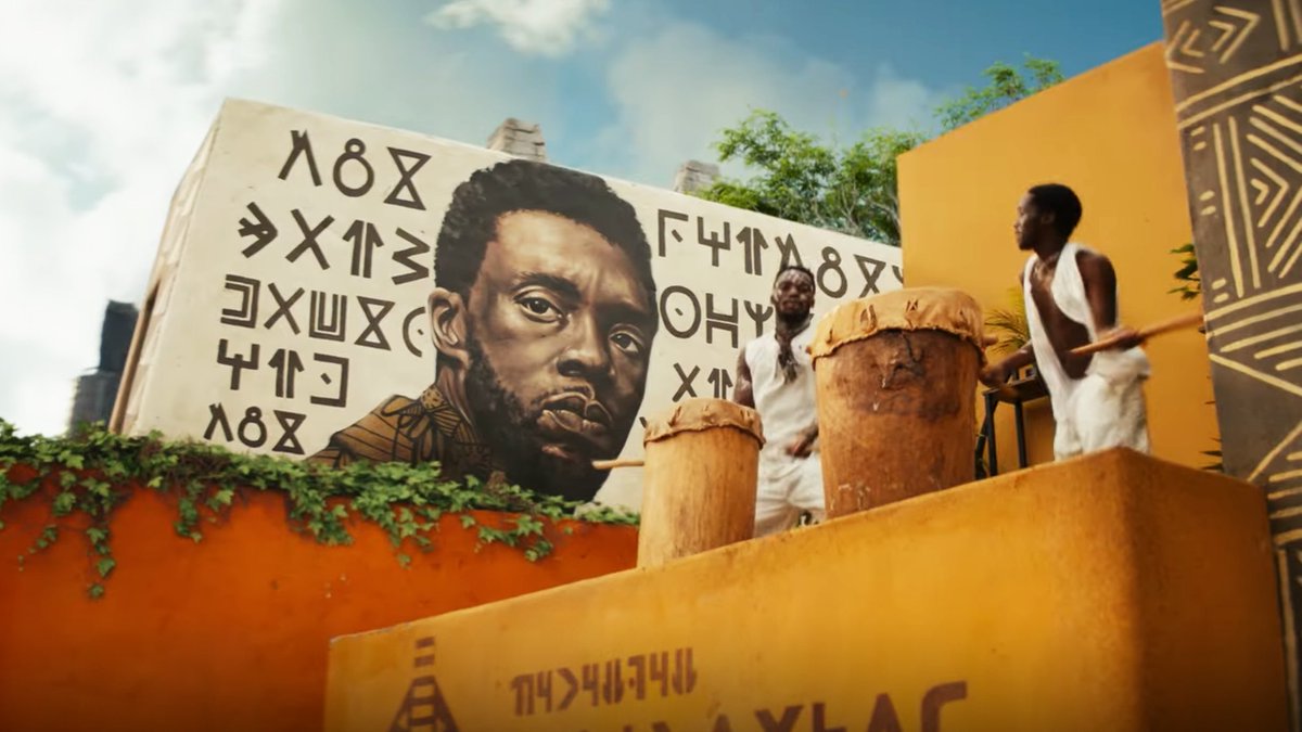 RT @CultureCrave: A mural of Chadwick Boseman's T'Challa in #BlackPantherWakandaForever https://t.co/tU7Z9VPApU