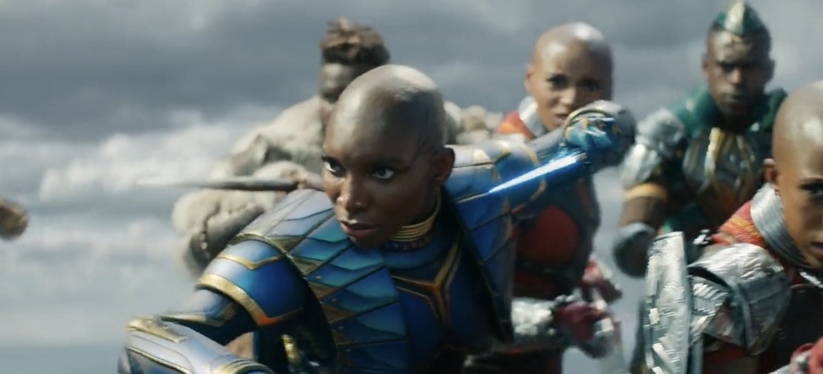 First look at Michaela Coel in ‘BLACK PANTHER: WAKANDA FOREVER’. #SDCC