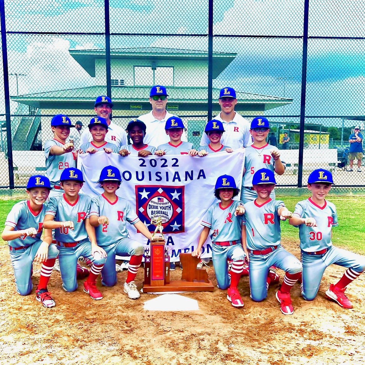 CATSbaseballorg's tweet photo. Congratulations to the Ruston 10u AAA Minor All-Stars for their Dixie Youth State Champions!! What a great accomplishment. We will be cheering you on as you travel to Lumberton to represent Ruston and the State of Louisiana!! Good Luck to all of you! @DixieYouth https://t.co/Bbief04hk1