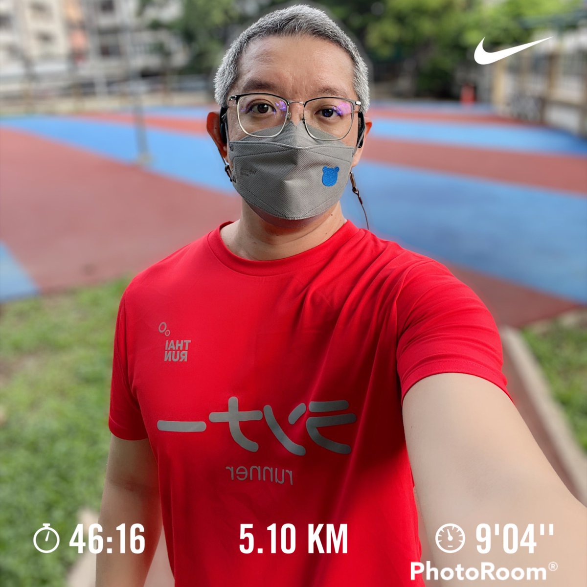 gimmics2000's tweet photo. ~ พี่เคยเบื่อไหมที่ต้องน่ารักอย่างนั้น 😆 #morningrun #sundayrun #rainingrun 🏃🏻♂️🌧 https://t.co/d9JehzhYO9