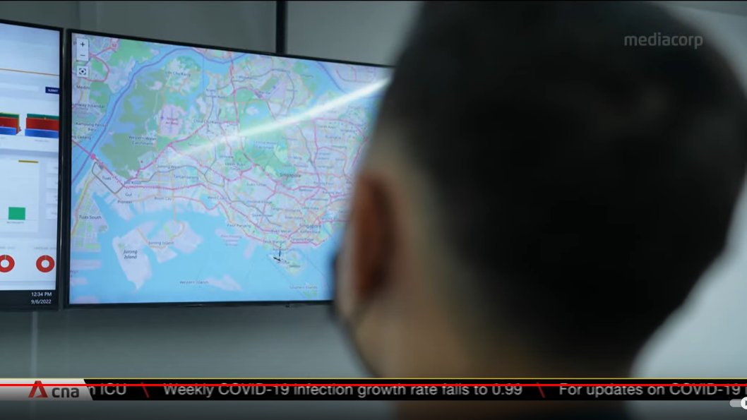 MapAmorePH's tweet photo. #OpenStreetMapInTheWild
Screen caps from a #CNA news program stream showing Certis CISCO Secure Logistics, a security company in #Singapore using #OpenStreetMap (the #mapnik layer, specifically) in their operations centre.
#awesomeOSM https://t.co/NqyVTdnsfP