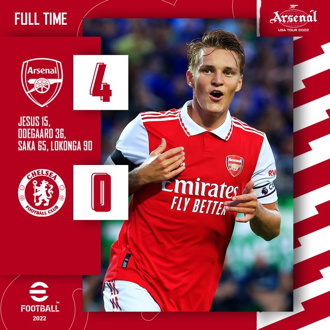 Highlights: Arsenal 4-0 Chelsea in Florida Cup 2022 11/22/2022 USA