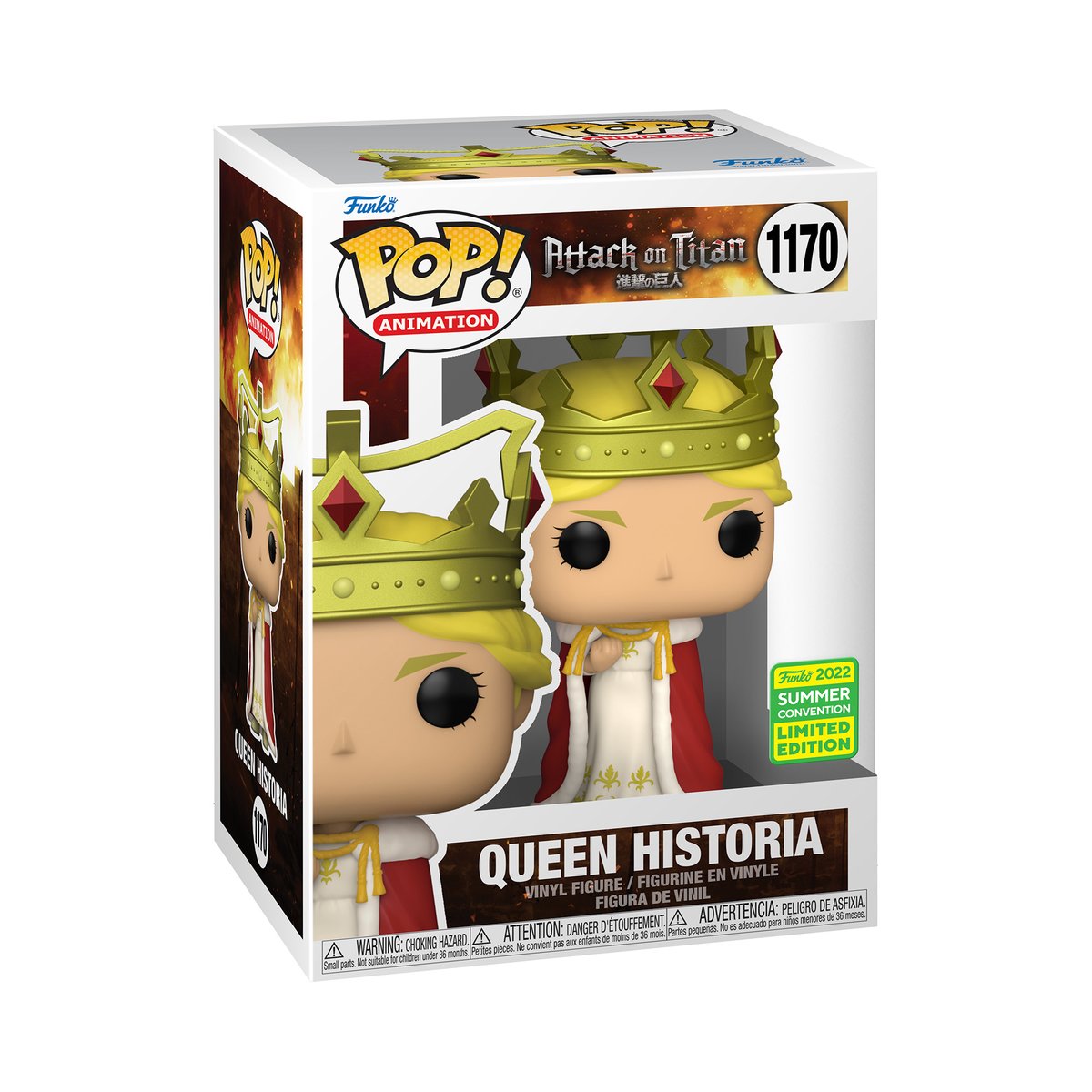 OriginalFunko's tweet image. RT and follow @OriginalFunko for the chance to WIN the San Diego Comic Con exclusive Attack on Titan: Queen Historia POP! #Funko #FunkoPOP #Giveaway #SDCC #anime @AttackOnTitanEN