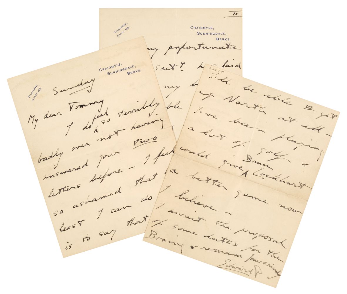 RealRoyalMail's tweet photo. "...thank goodness Fredie is returning to London this week. I was twice at Le Touquet but it will be good to have her back again" - Letter of Edward #Princeof Wales, later #KingEdwardVIII, probably to "Tommy" Lascelles, Asst Priv Sec to the PoW, on his lover Freda Dudley Ward. https://t.co/kSMkhm15yV