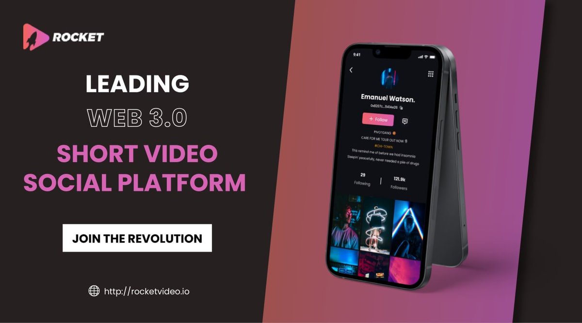 RocketVideos3's tweet image. Our #corevalue at #RocketVideo:

🚀#FAIRNESS for #CreatorEconomy
🚀#QUALITY content for all users
🚀#HEALTHY and #SUSTAINABLE environment for all users

Sounds good? Join us now 👉rocketvideo.io
