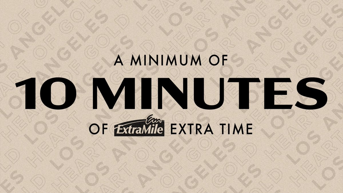 LAFC's tweet photo. +🔟

⏰ Extra Time presented by ExtraMile.

...never thought we'd get to use this graphic https://t.co/KzxfIYcJa9