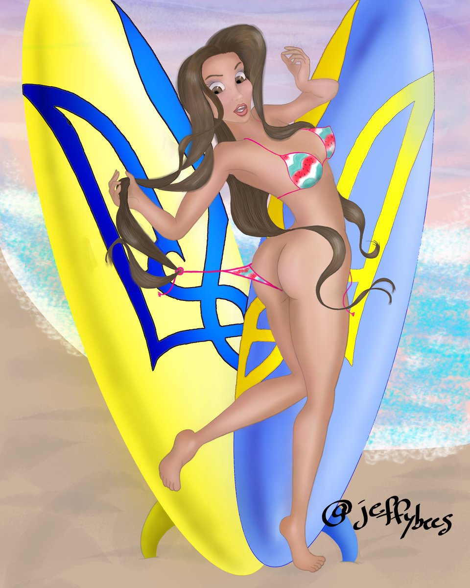 jeffybees's tweet photo. The long awaited beach version of this pose. #Beach #BikiniSeason #barebottom #nudeart #artnude #ukrainianmodel #CLIPSTUDIOPAINT https://t.co/NfitlLsbcZ