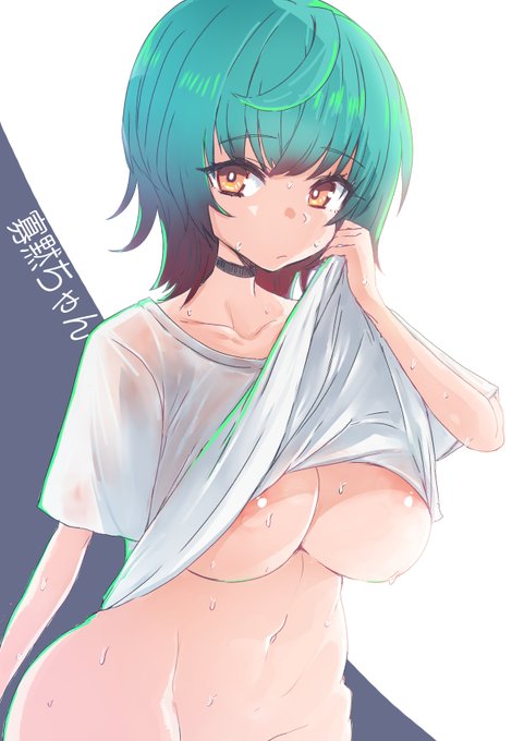 昨日書いた汗ふきふきTシャツ寡黙ちゃん。なんかセンシティブですよっつってついったくんに怒られたので上げ直し。 https://t.co/6DJJMJXgnM 